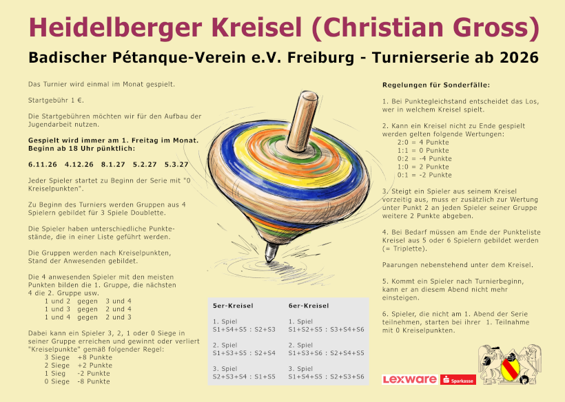 Turnier Heidelberger Kreisel 2026 Turnier Heidelberger Kreisel 2026
